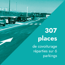 307 places de covoiturage réparties sur 6 parkings