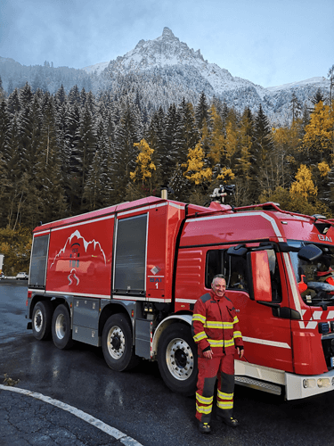 Proteus Véhicule anti incendie au Tunnel du Mont Blanc ©ATMB