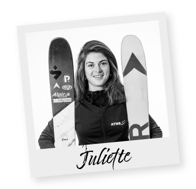 Juliette Willmann, team athlètes ATMB, ski freeride et enduro