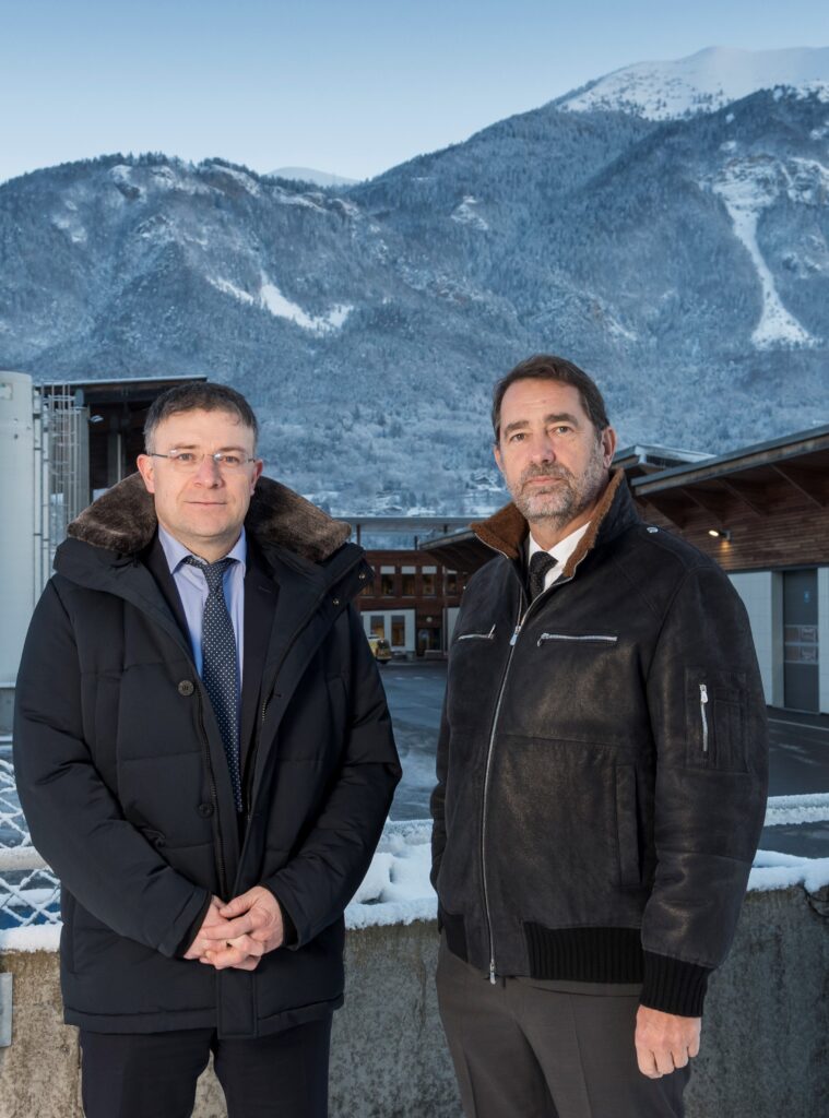 Erwan Le Bris, directeur général d'ATMB et Christophe Castaner président d'ATMB ©ATMB-david machet