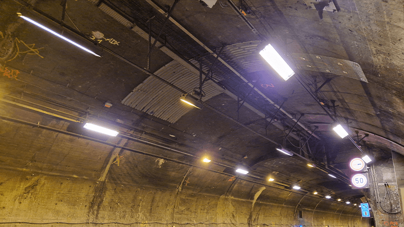 Travaux de rénovation de la voûte du Tunnel du Mont Blanc