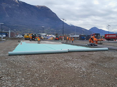 Aquatextile parking de covoiturage Bonneville ATMB