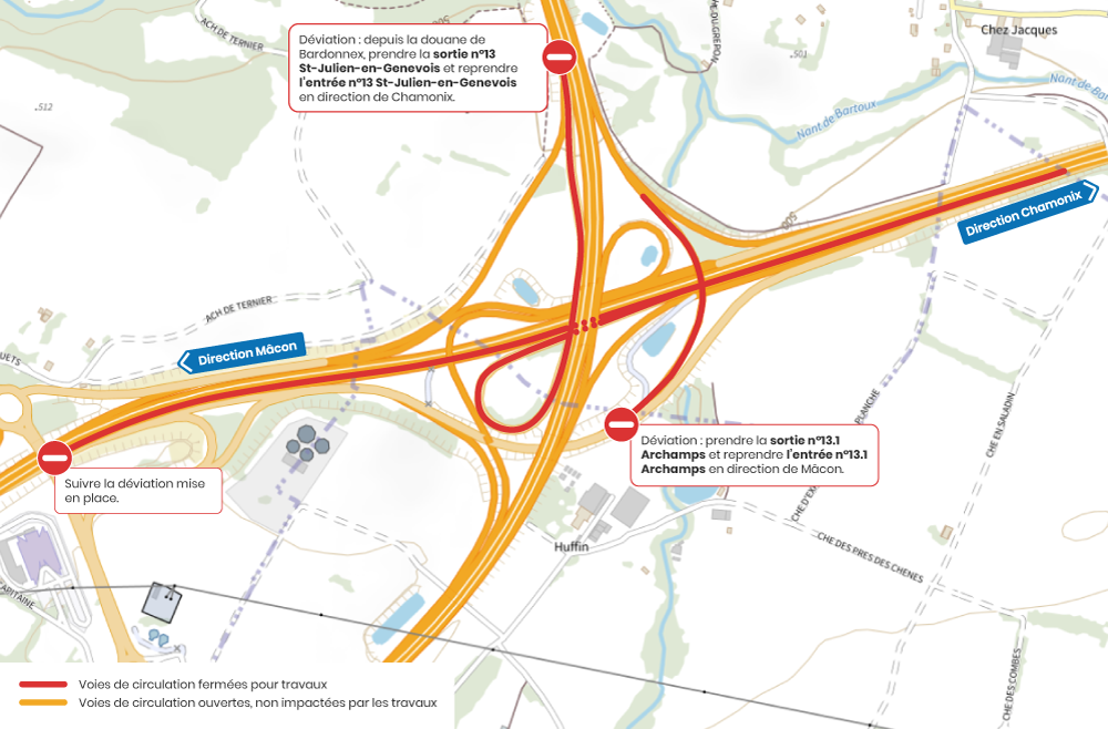 Travaux enrobés Saint Julien en Genevois printemps 2025