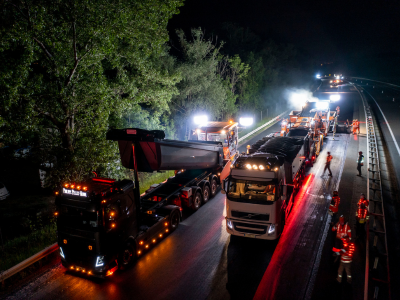 Chaussées, travaux de nuit de Saint-Julien-en-Genevois ©ATMB