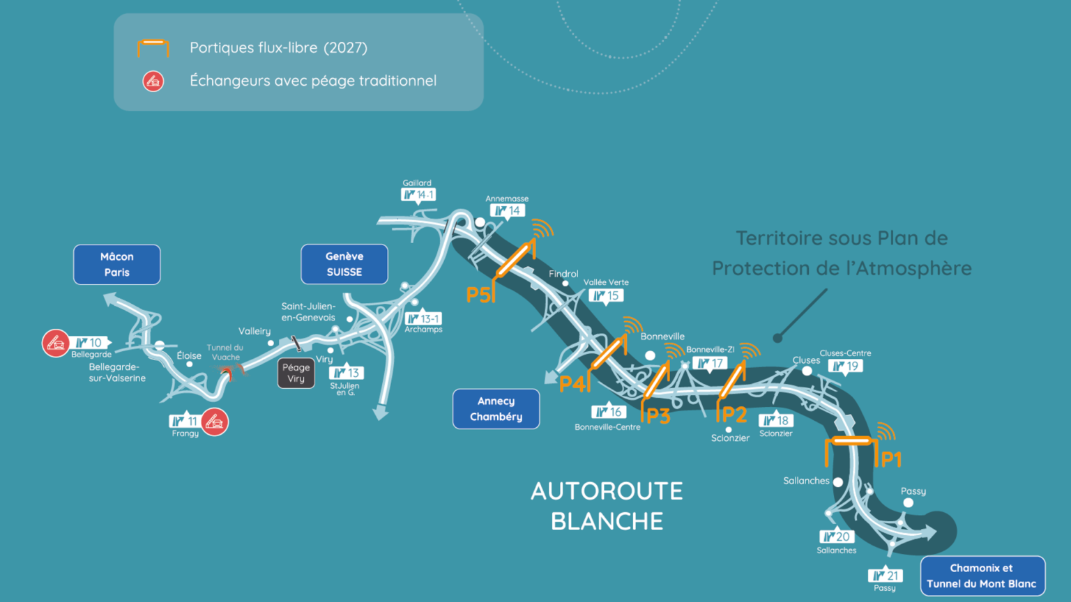 Installation du péage en Flux Libre sur l'A40 - ATMB - Autoroutes et ...