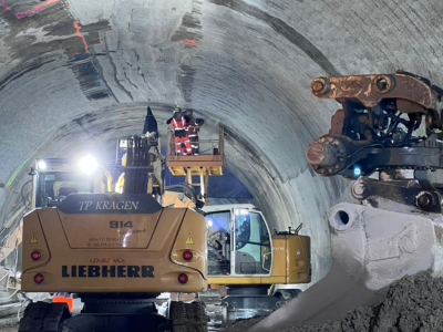 Travaux au Tunnel du Vuache octobre 2025