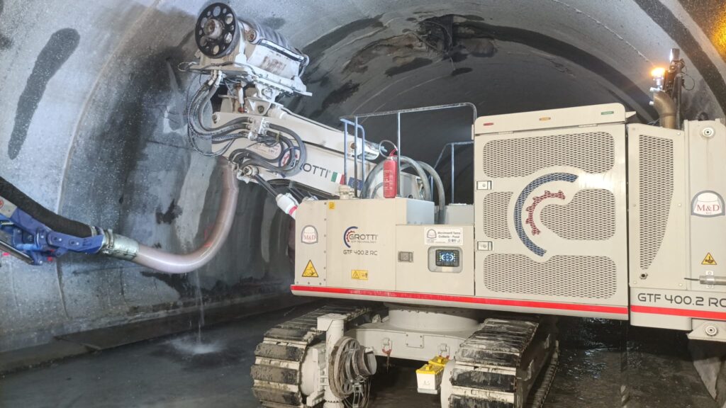 Travaux voute 2025 Tunnel du Mont Blanc