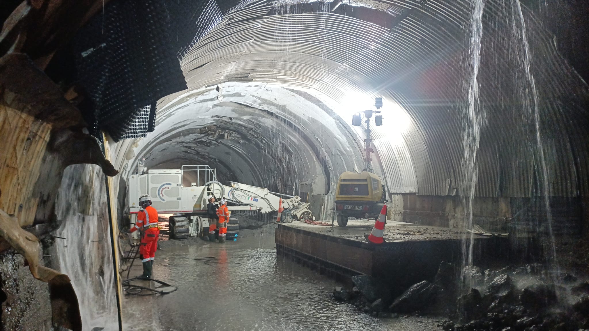 Travaux voute 2025 Tunnel du Mont Blanc