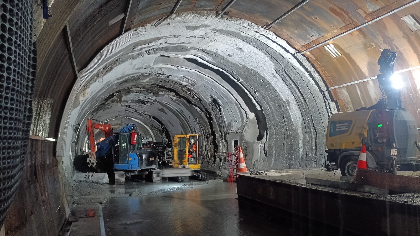 Travaux voute 2025 Tunnel du Mont Blanc